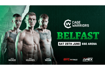Cage Warriors annuncia la card dell’evento del 25 giugno