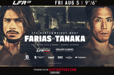 LFA 138: la main card dell’evento trasmesso in diretta streaming da UFC Fight Pass